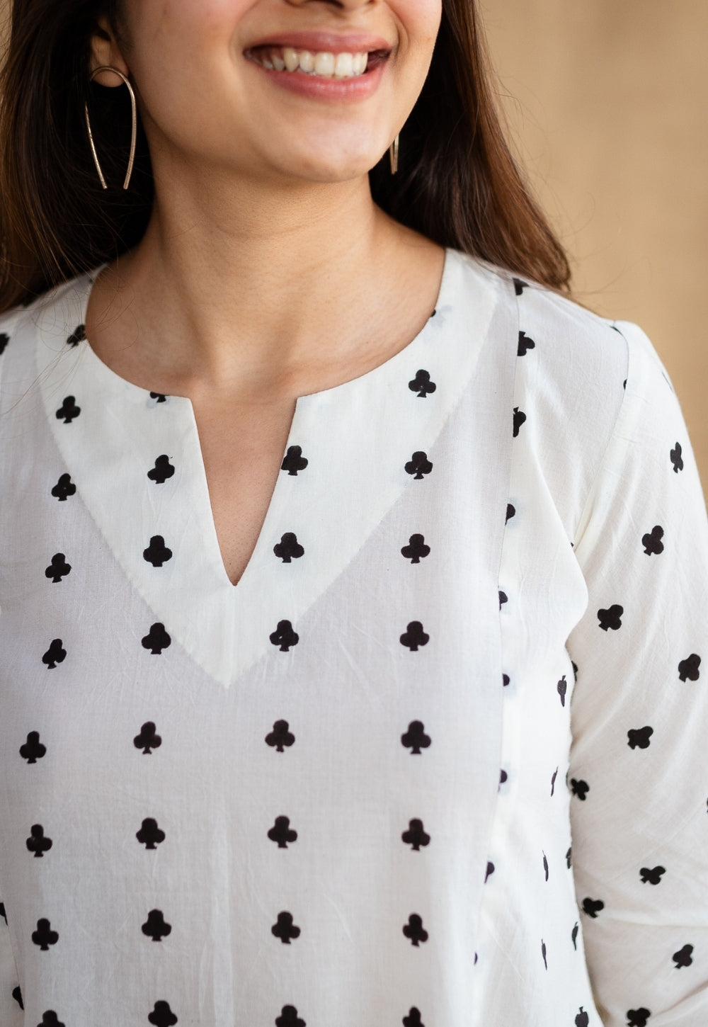 Shinat Block Printed Cotton Kali Kurta Set (3 Piece Set)