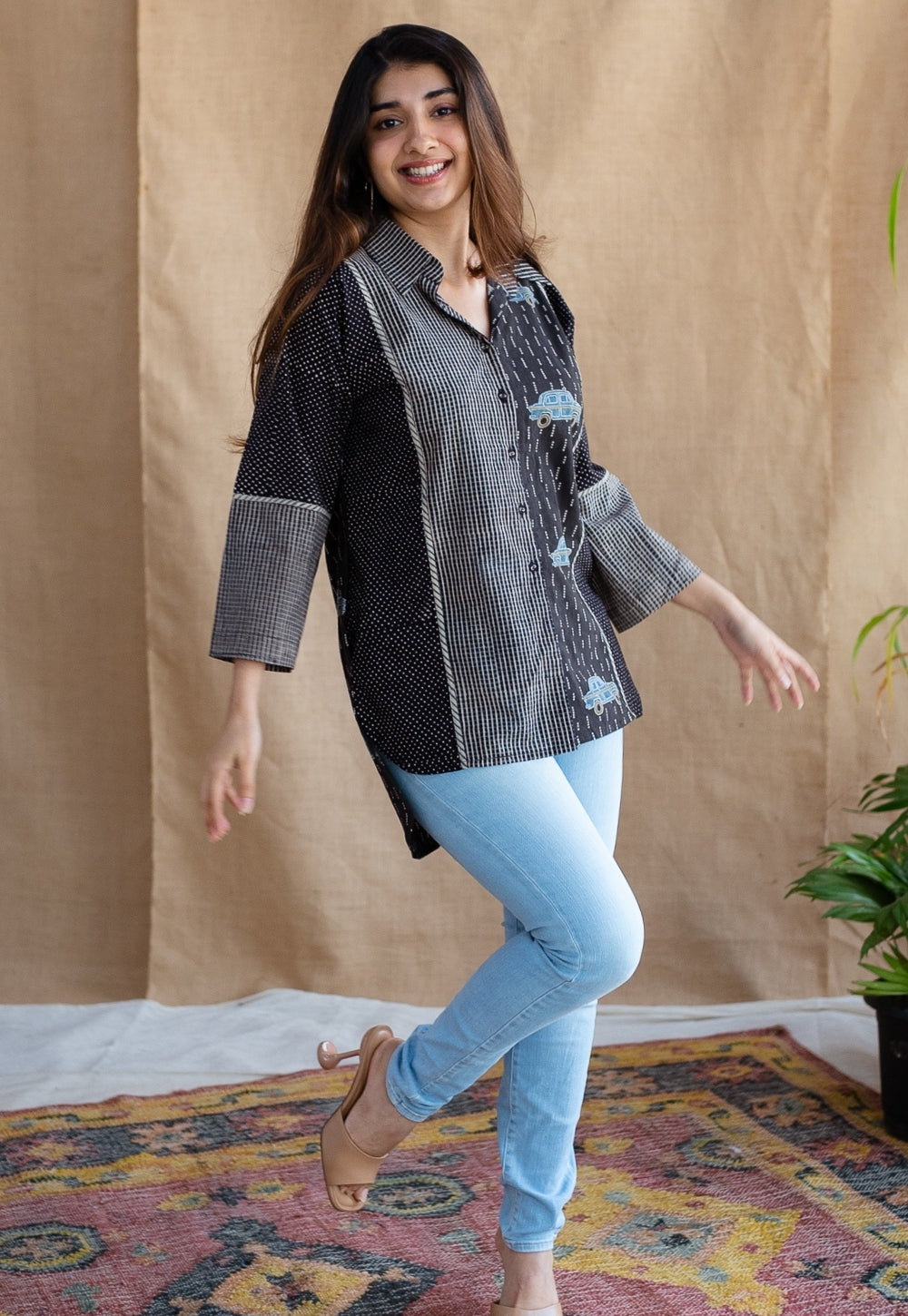 Zainit Ajrakh Cotton Shirt