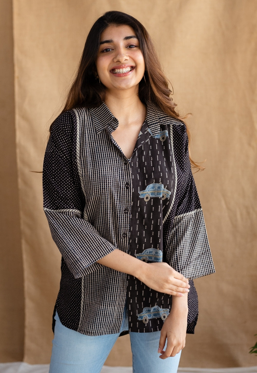 Zainit Ajrakh Cotton Shirt