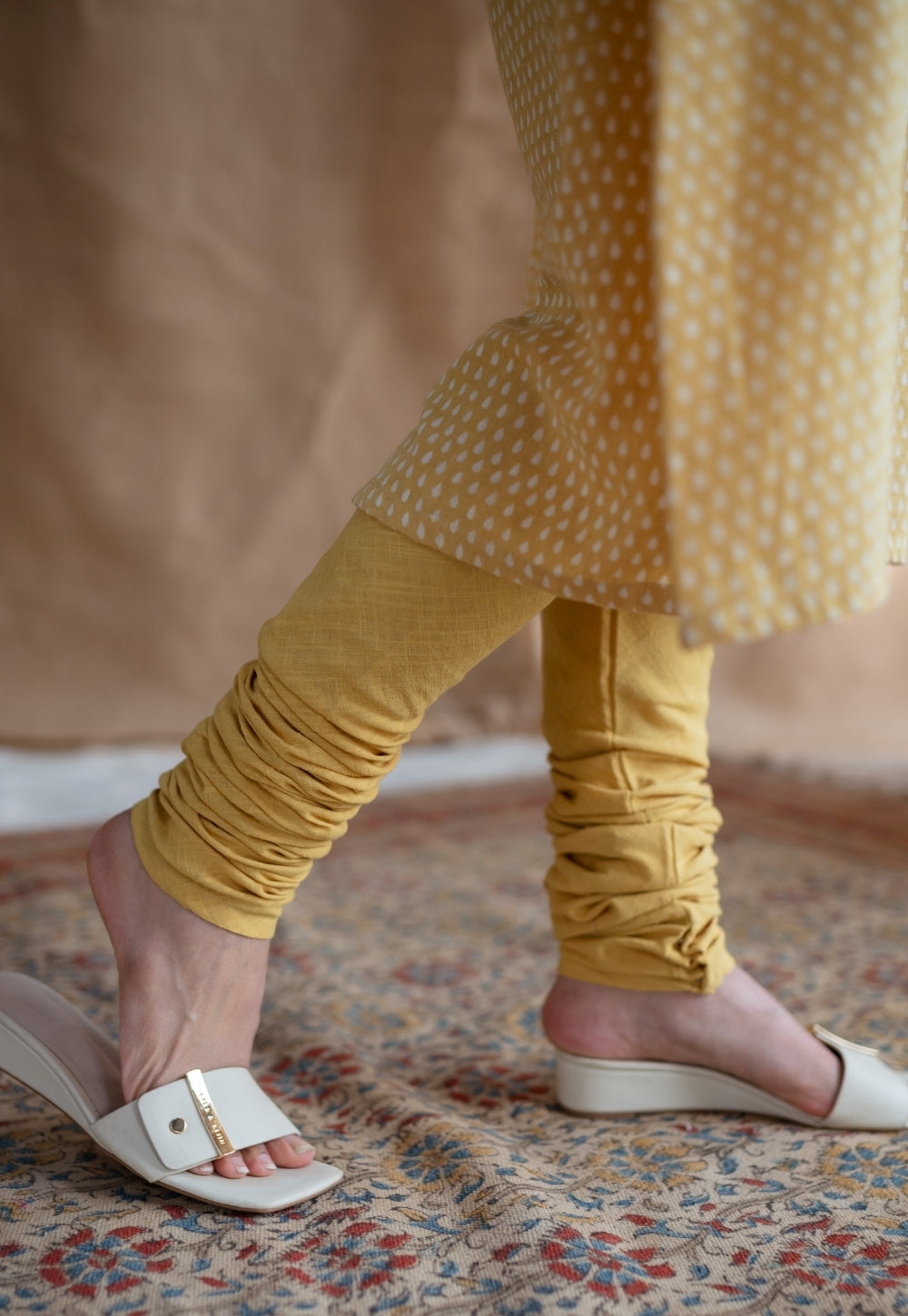 Saeda Slub Cotton Churidar