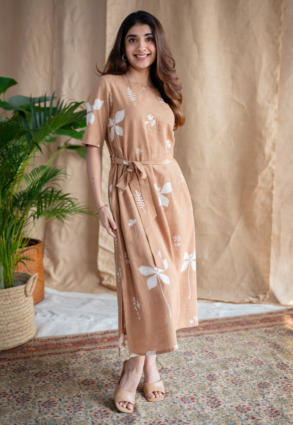 Zaira Dabu Slub Cotton Dress