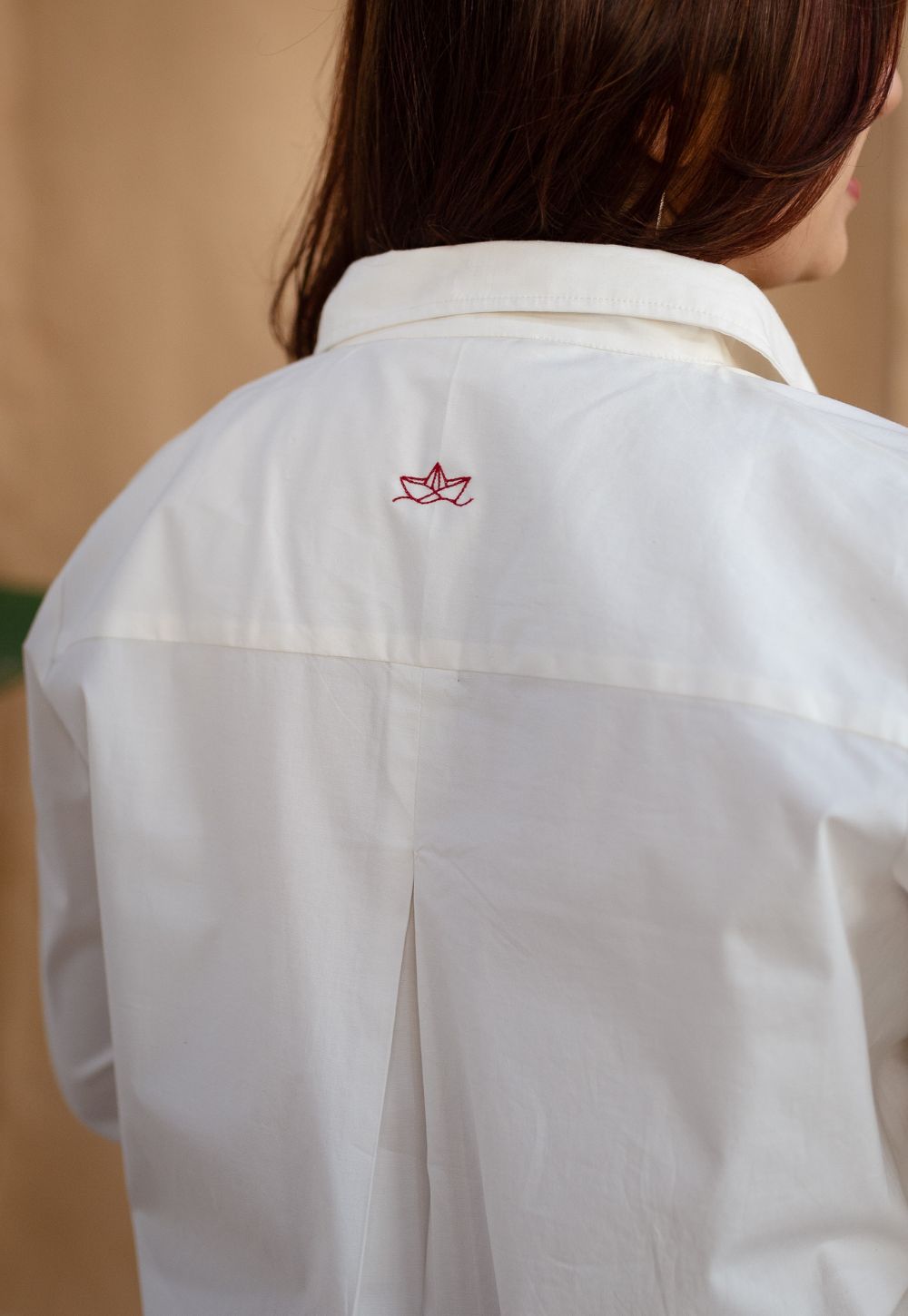 TIECO DyeVerse - White Poplin Cotton Embroidered Kurta