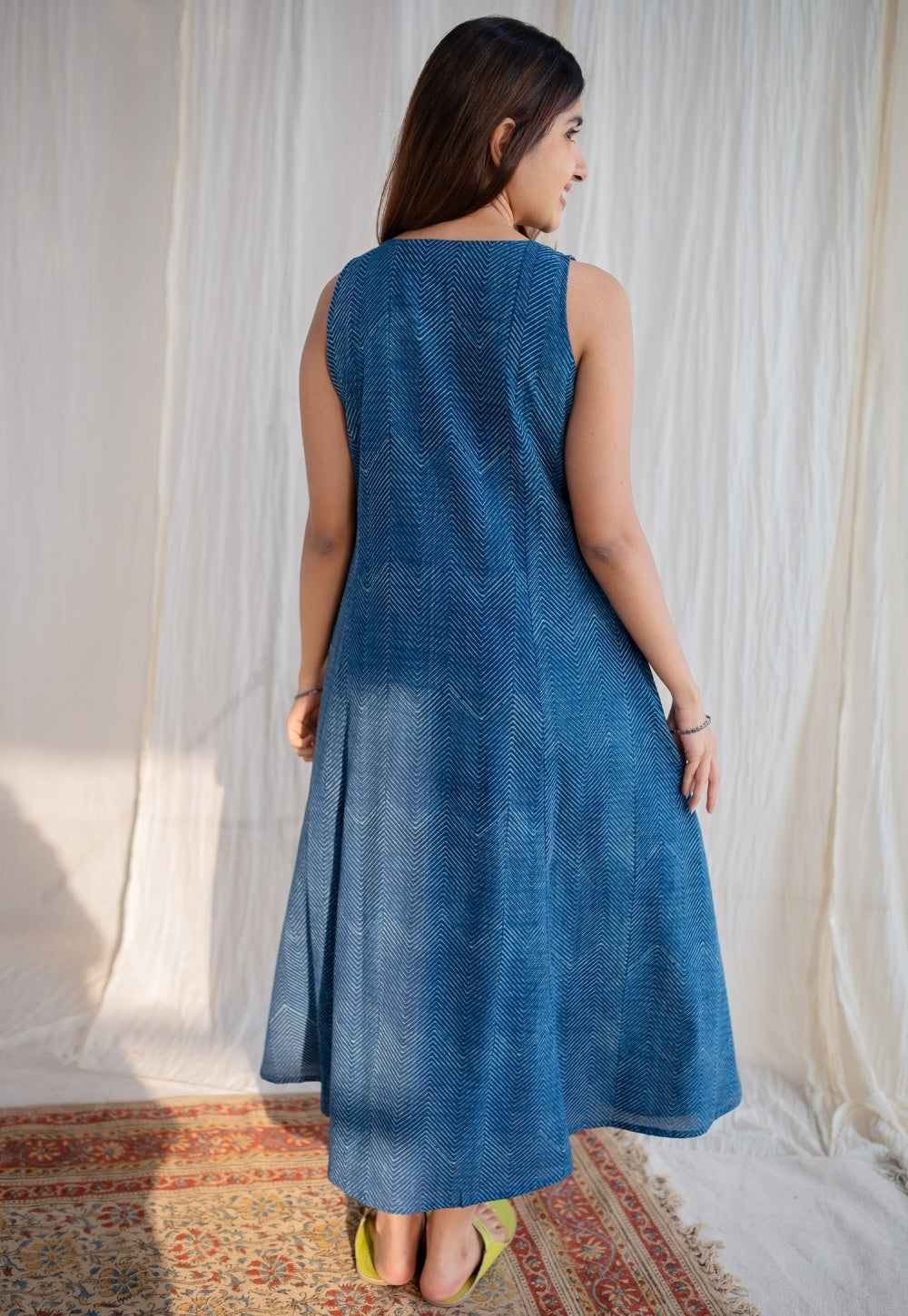 Nafrin Dabu Cotton Hand Embroidered Dress