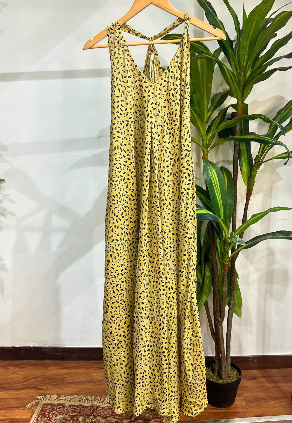 Yellow Modal Ajrakh Dress