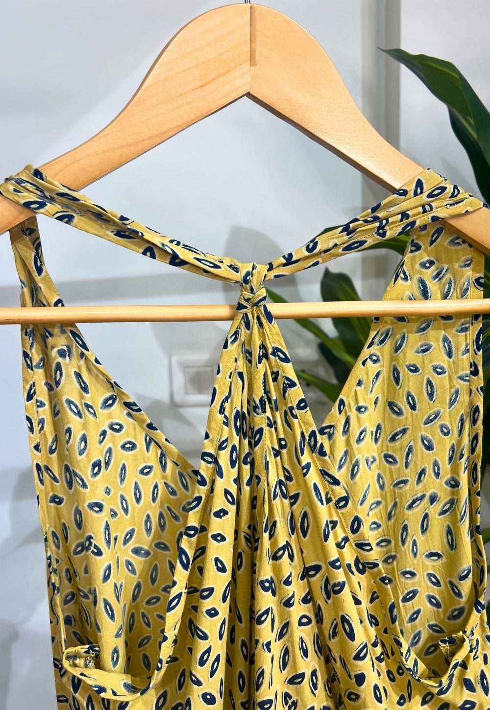 Yellow Modal Ajrakh Dress