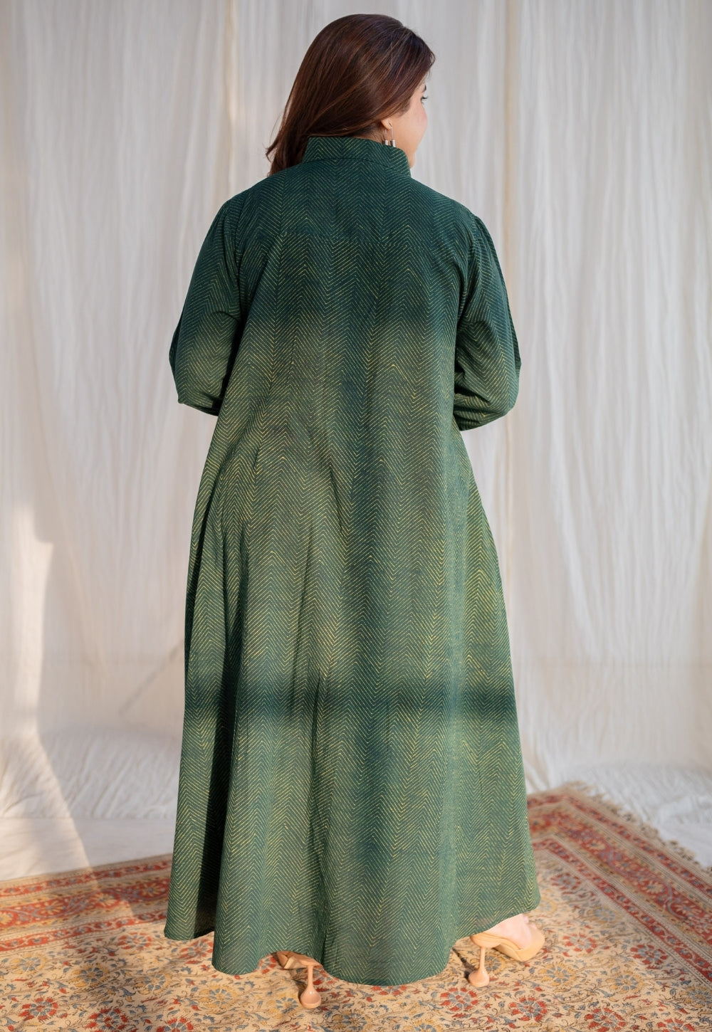 Trusha Dabu Cotton Dress