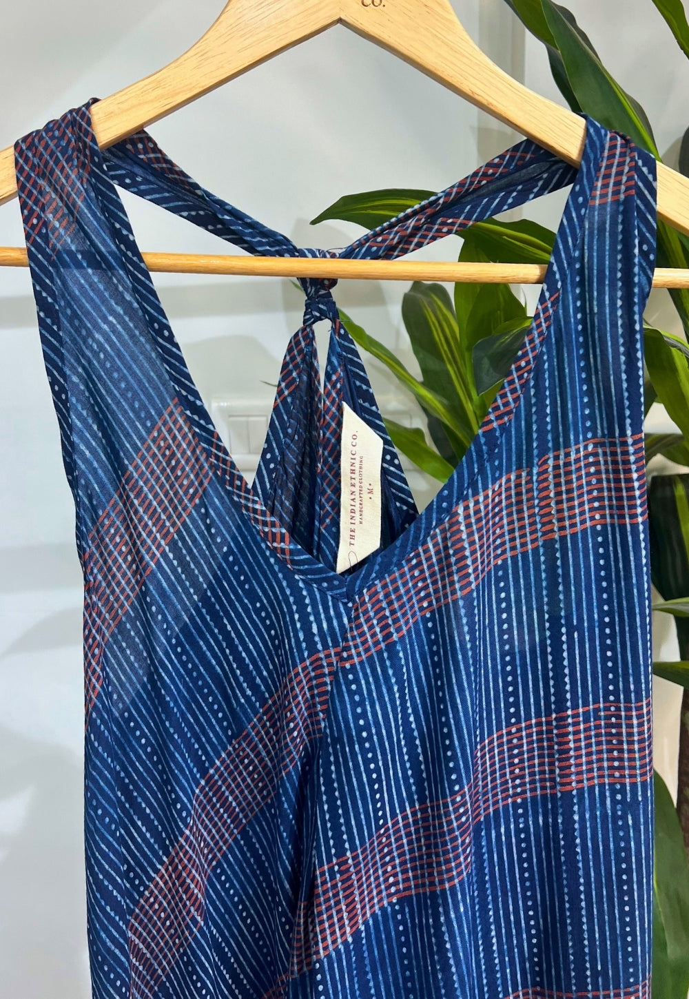 Blue Modal Ajrakh Dress