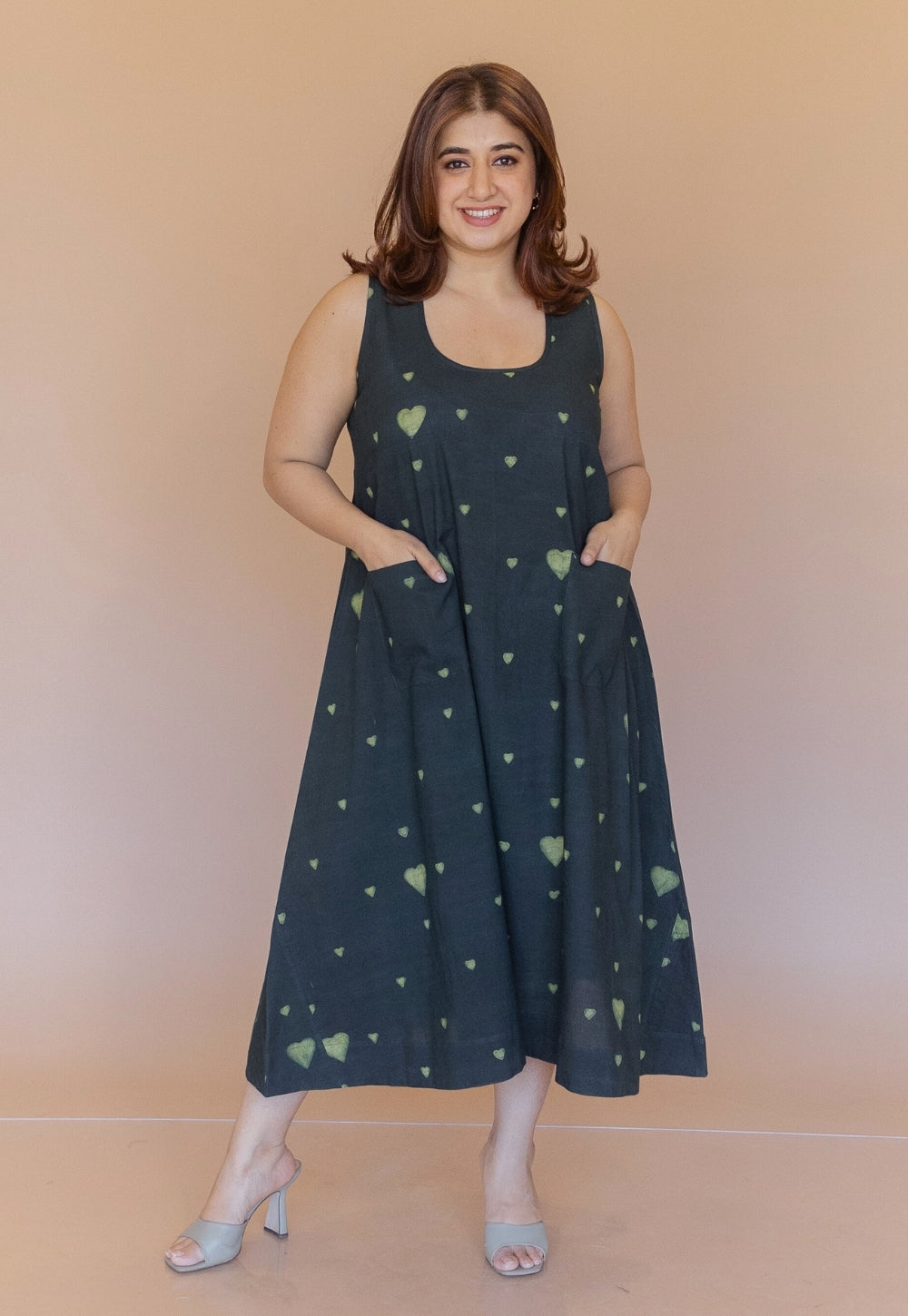 Sara Green Dabu Cotton A Line Dress