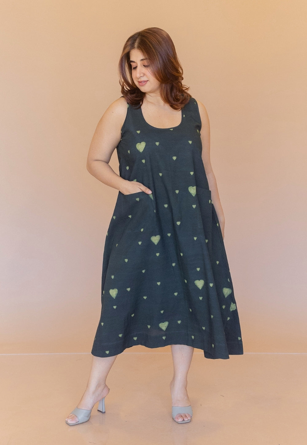Sara Green Dabu Cotton A Line Dress