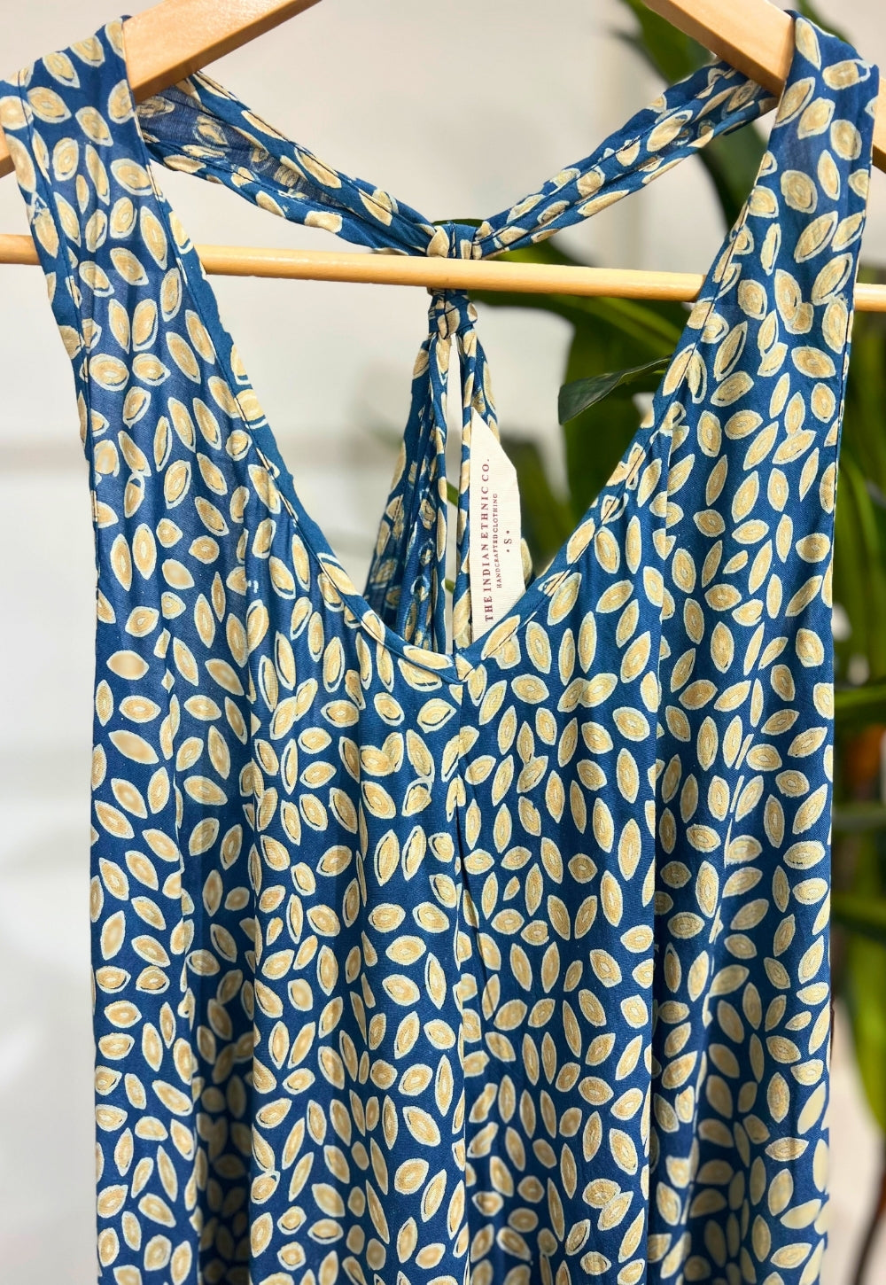 Blue Modal Ajrakh Dress