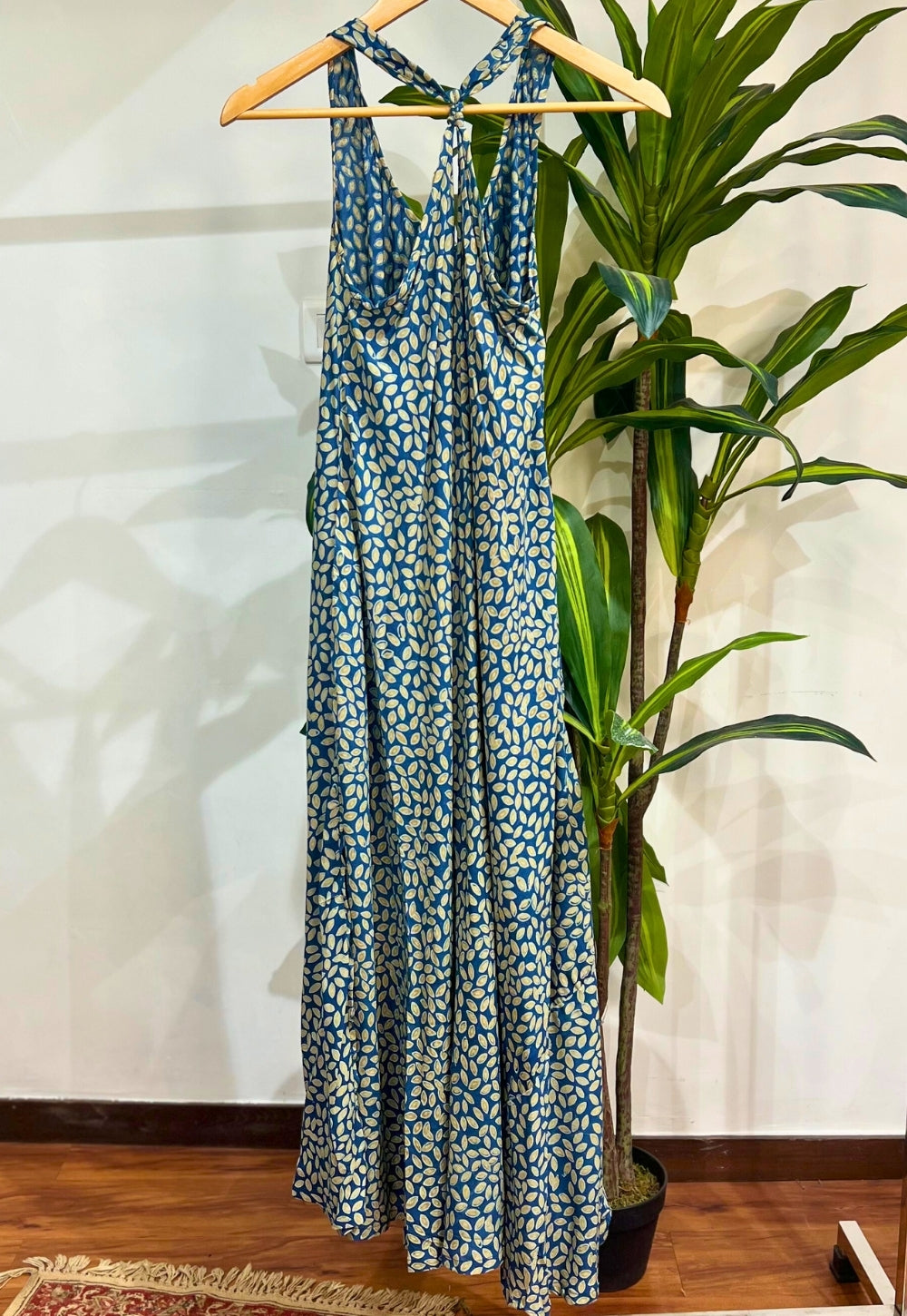 Blue Modal Ajrakh Dress