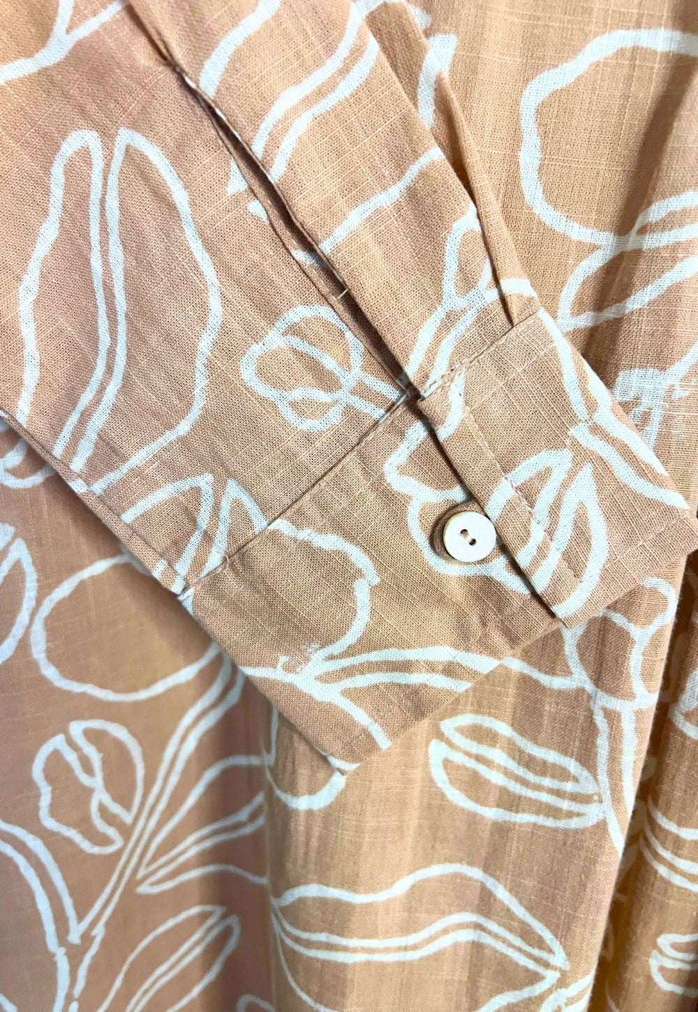 Seerat Orange Hand Block Print Slub Cotton Kali Kurta