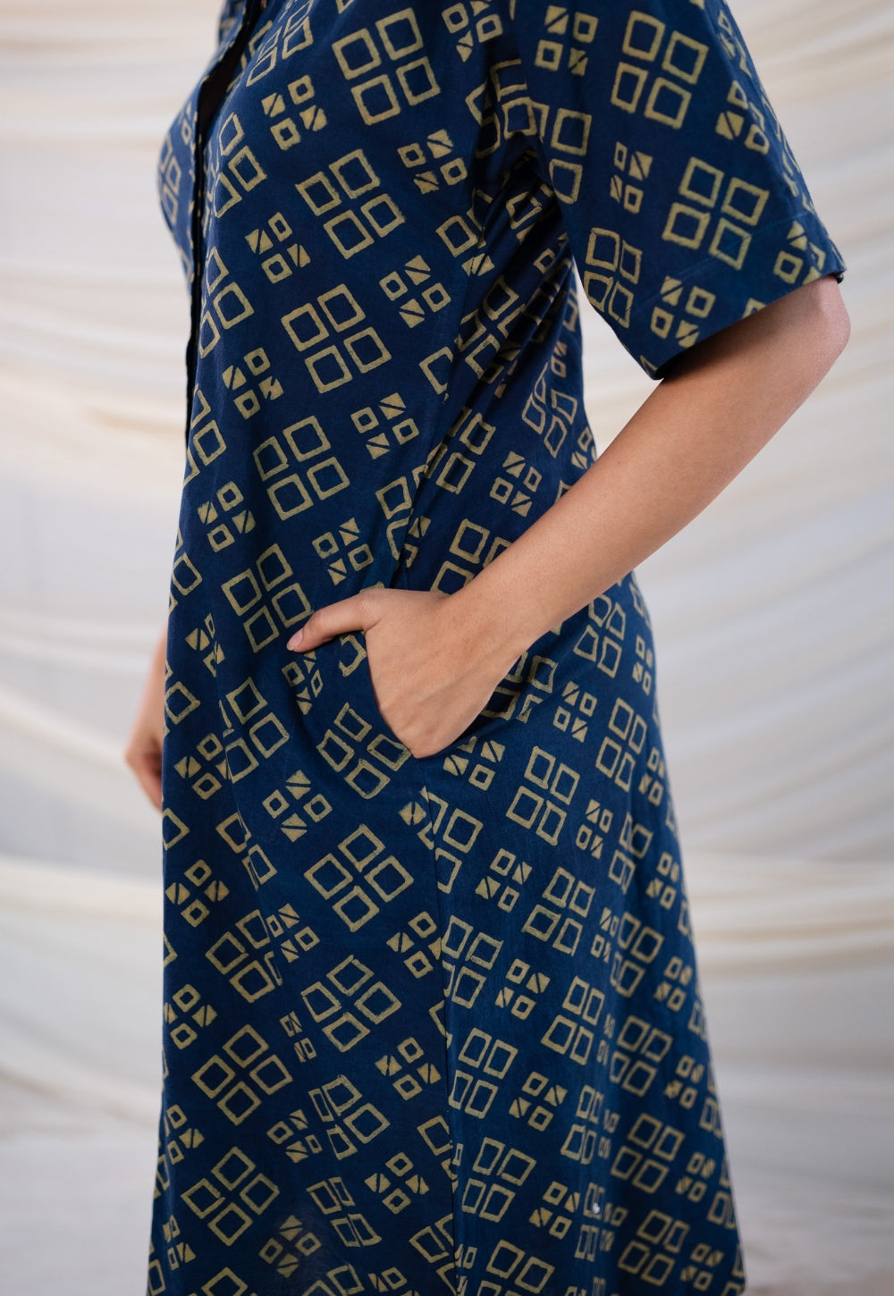 Hruta Ajrakh Cotton Dress