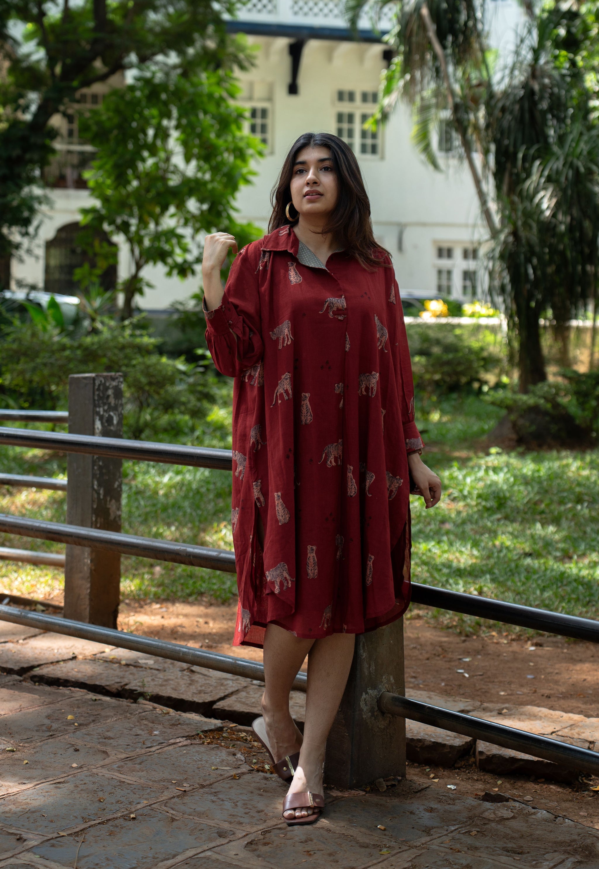 INDIAN ETHNIC WOMEN'S Kanha Bagh MulMul Cotton Dress XL