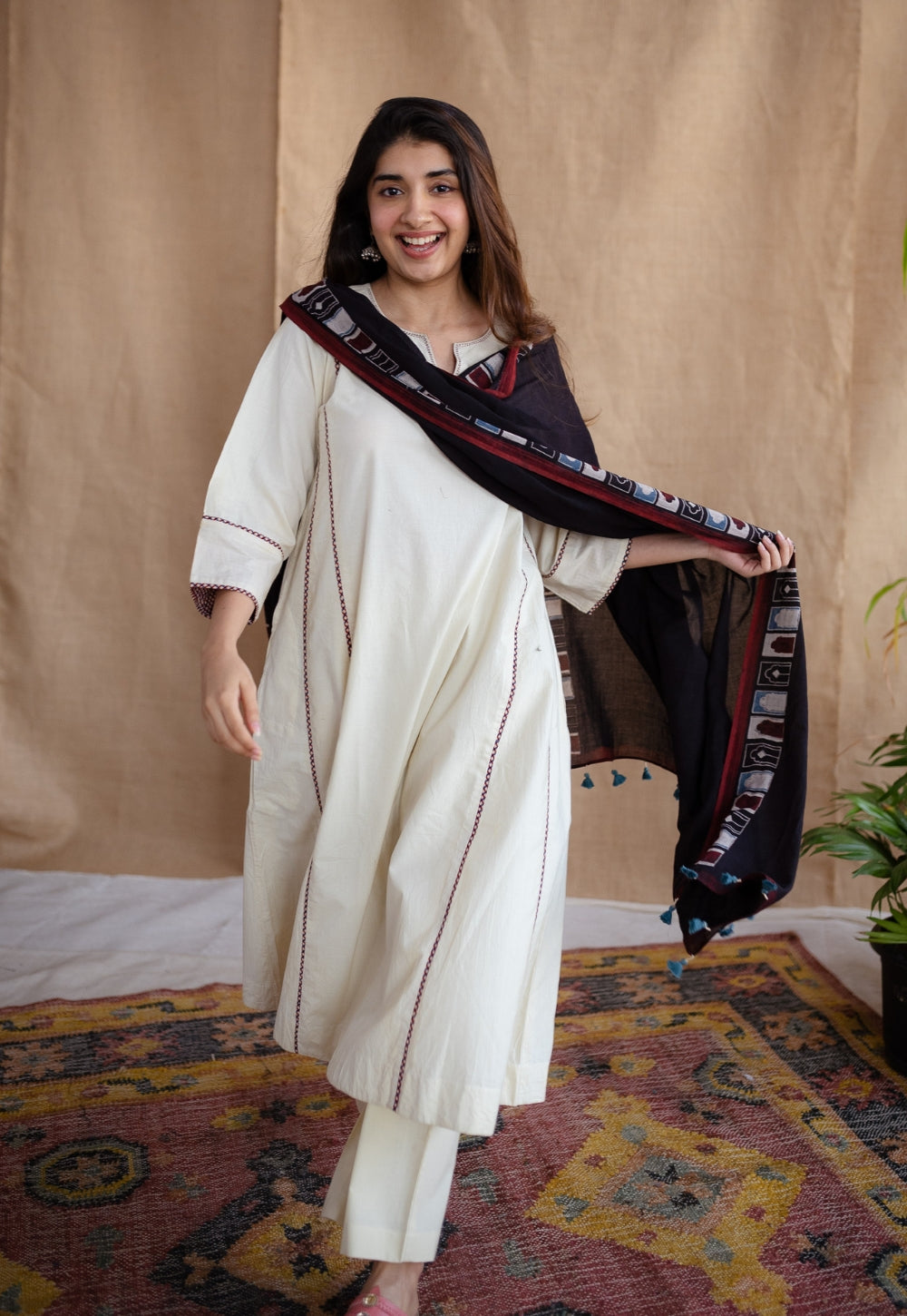 Jaipur Jharoka MulMul Cotton Dupatta