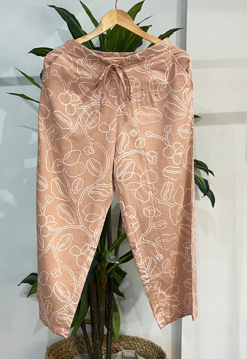 Ayaat Orange Hand Block Print Slub Cotton Anti-Fit Co-Ord Set