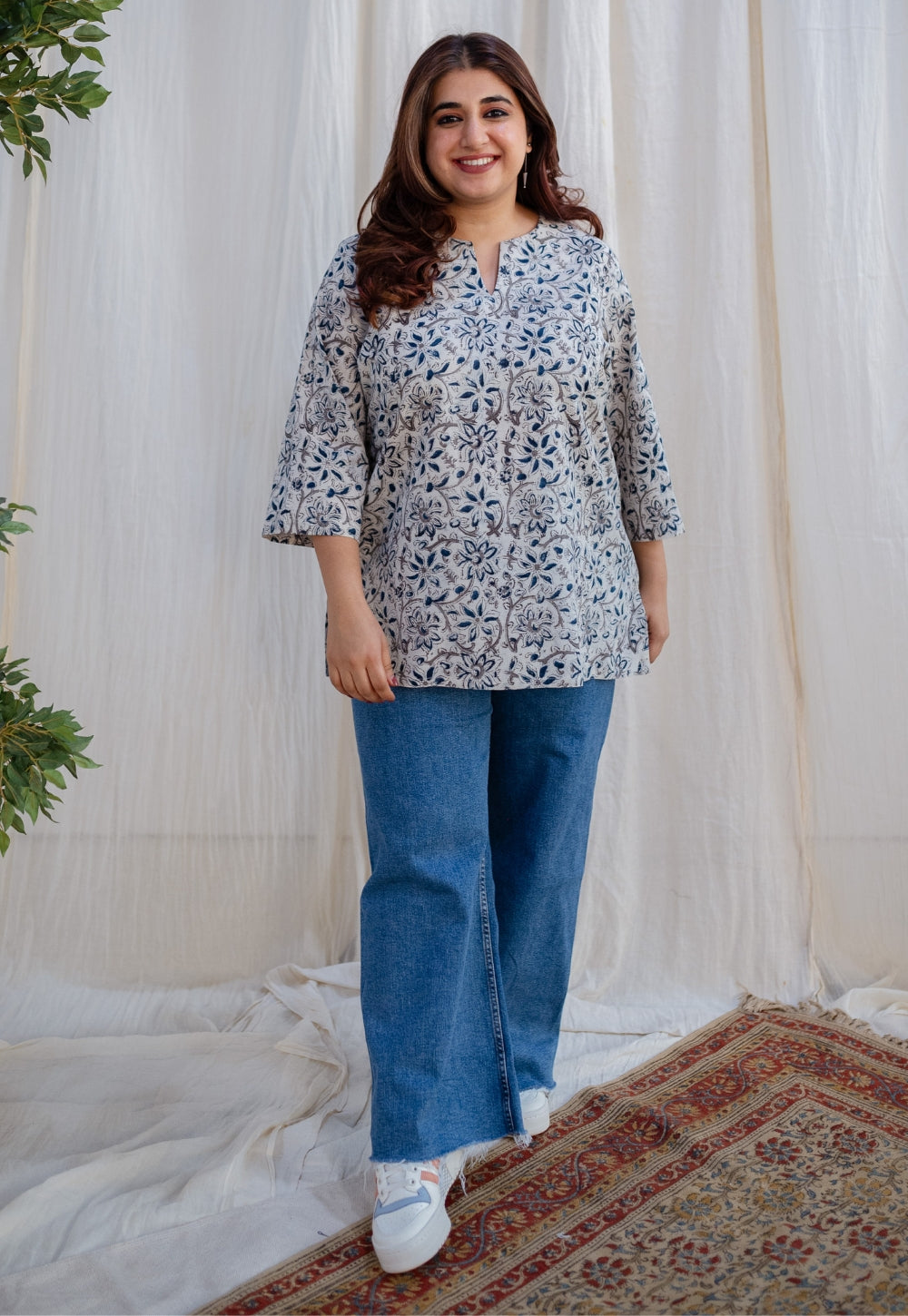 Iman Kalamkari Cotton Top