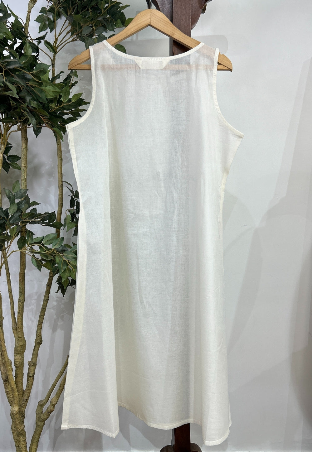 Solid Mul Cotton A Line Slip