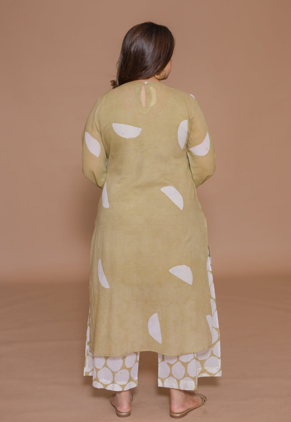 Aqsa Green Batik MulMul Wide Pant