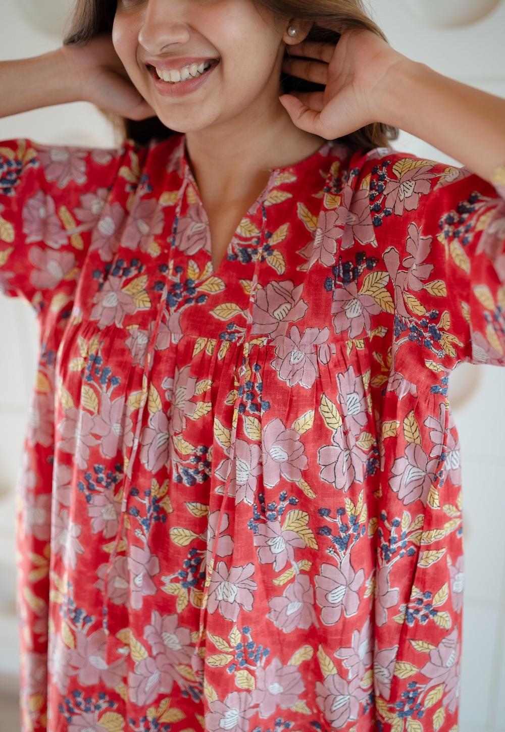 LazyDays Serene Lounge Slub Cotton Dress
