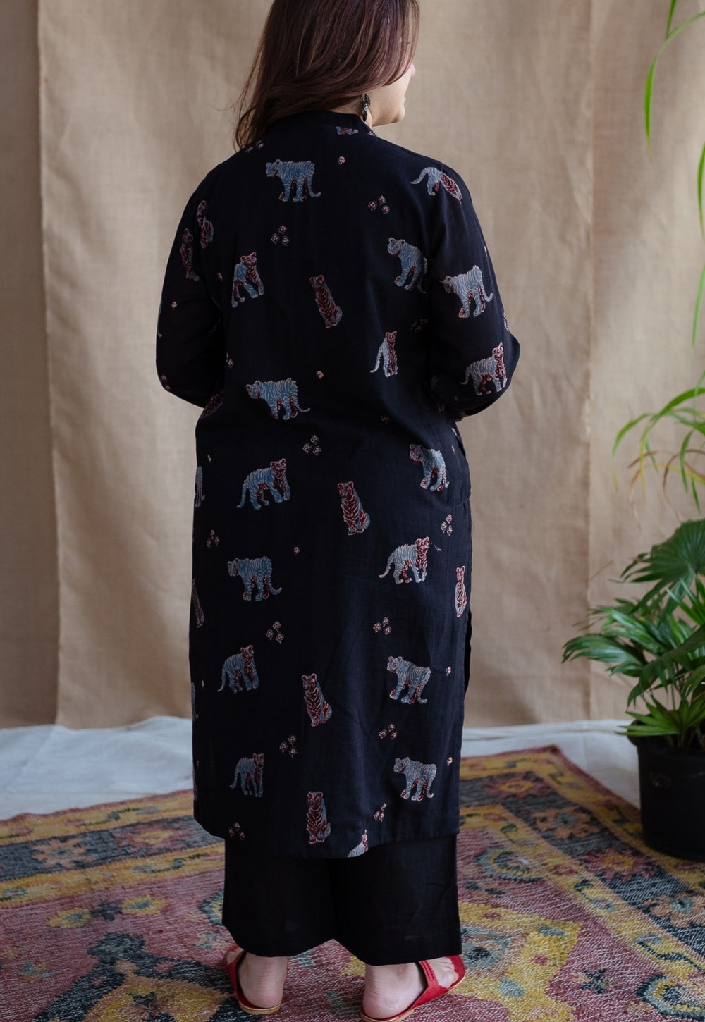 Kanha Bagh Ajrakh MulMul Cotton Kurta Set (Set of 2)