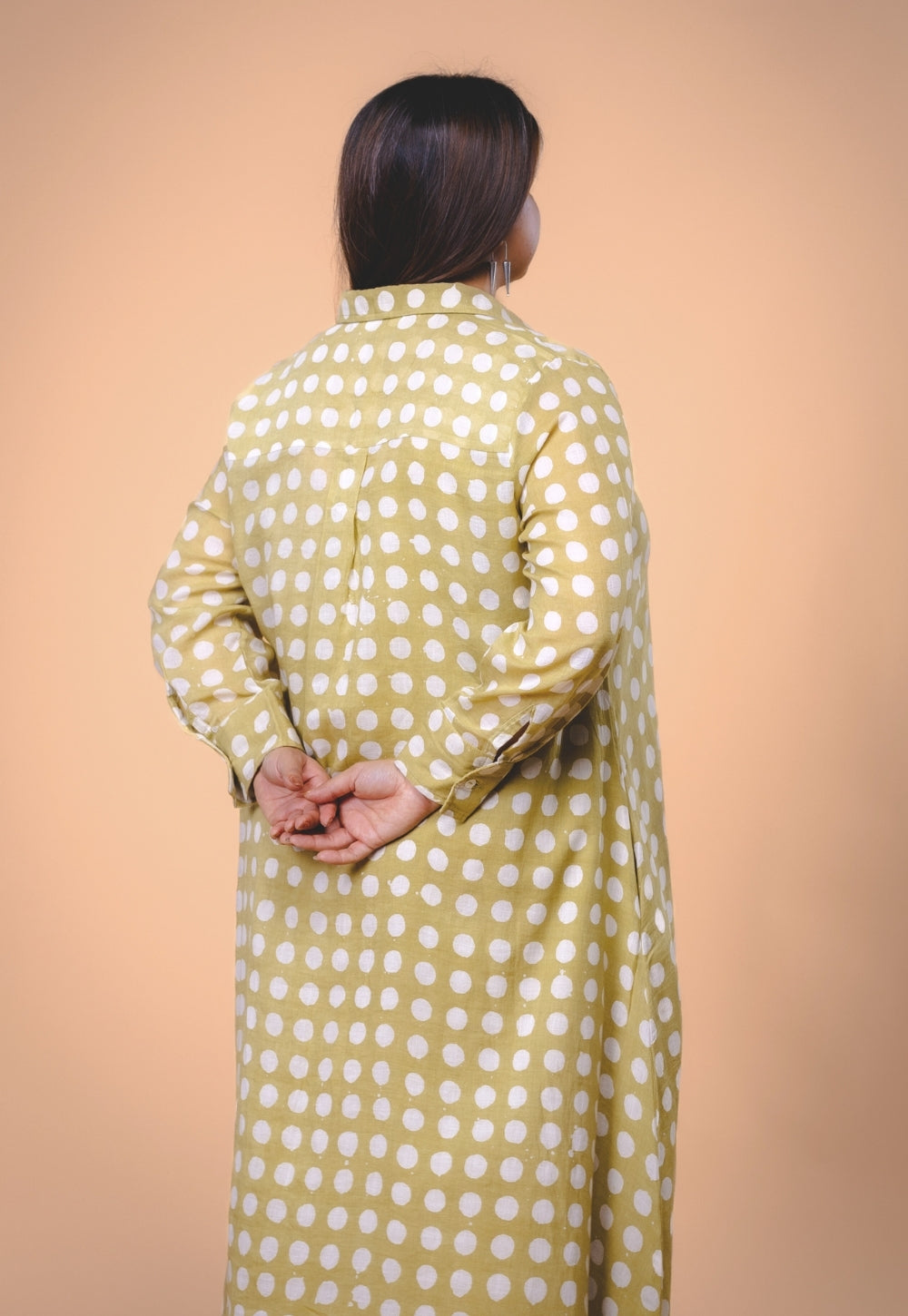 Samia Green Batik MulMul A Line Dress