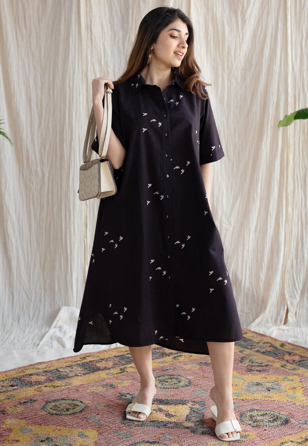 Moonlight Jaipur Ajrakh Cotton Dress