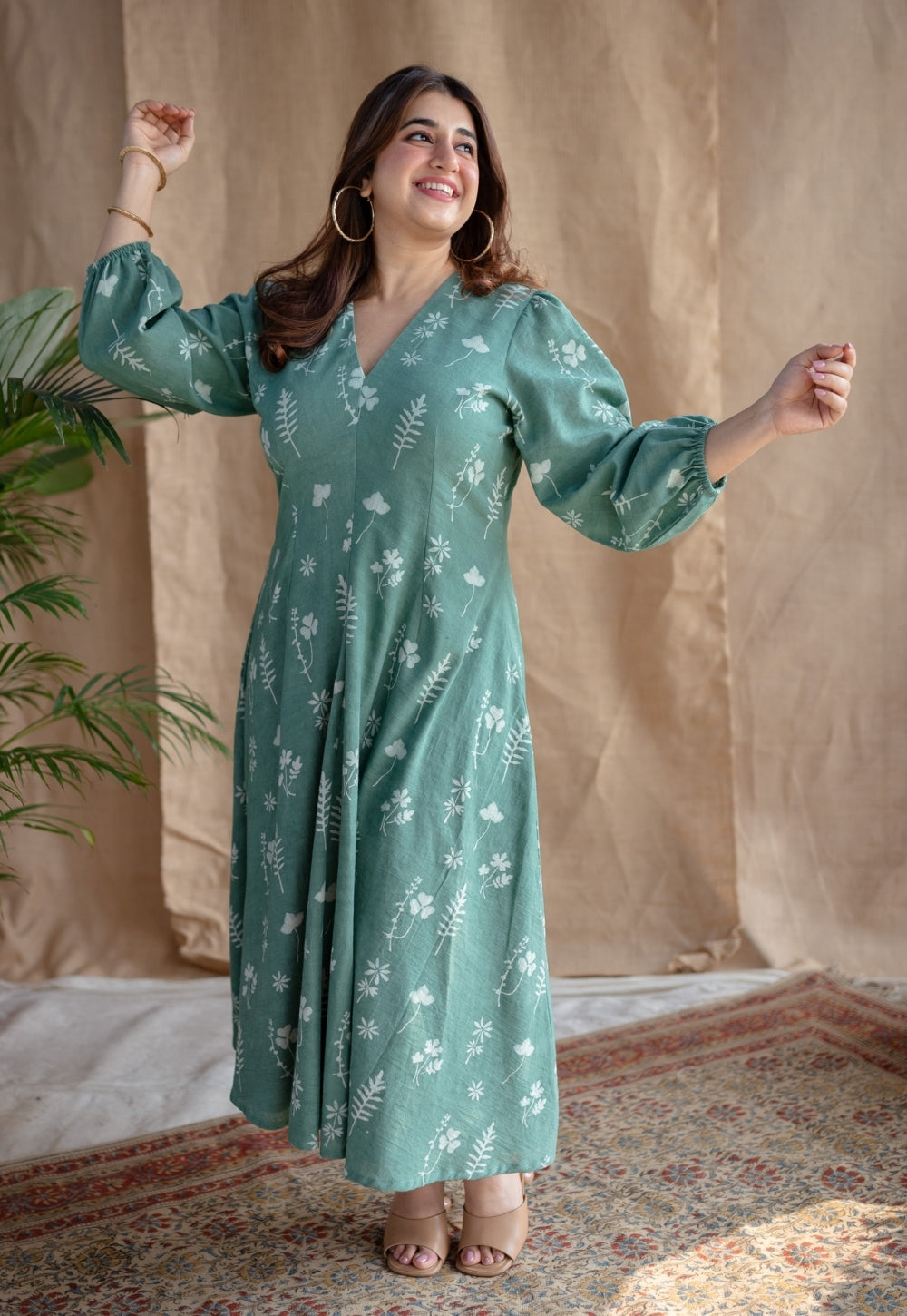Taima Dabu Slub Cotton Dress