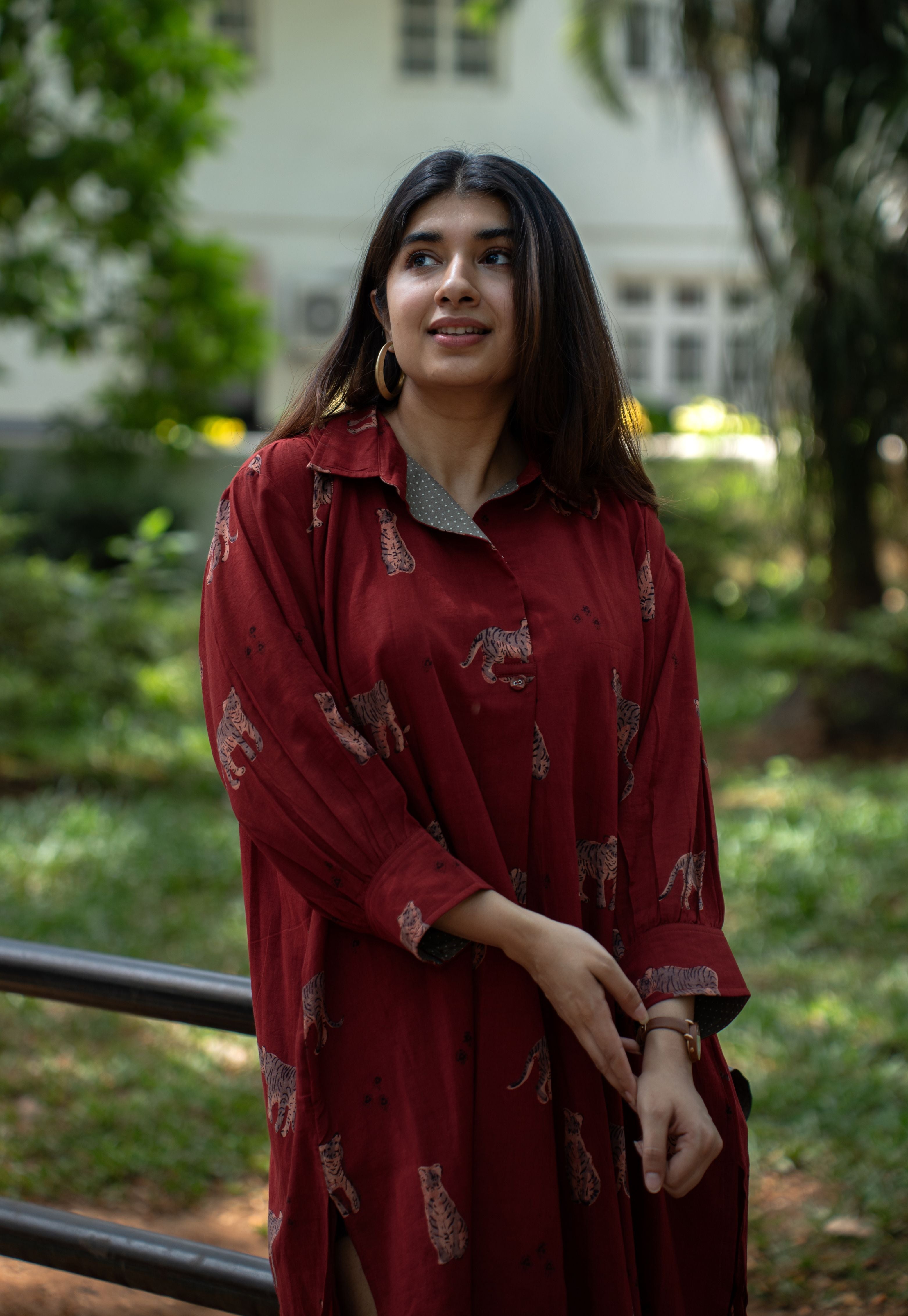 Kanha Bagh MulMul Cotton Dress