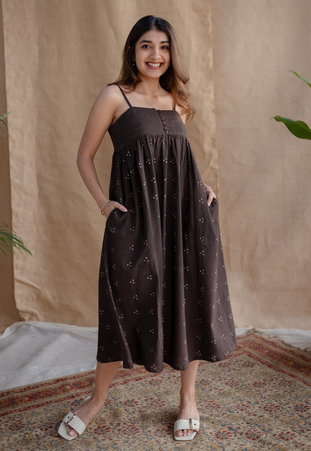 Hannah Dabu Slub Cotton Dress