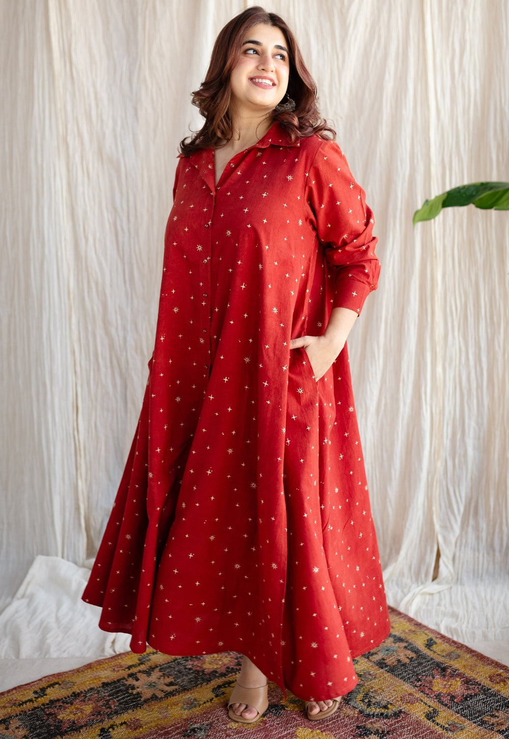 Inika Ajrakh Cotton Dress