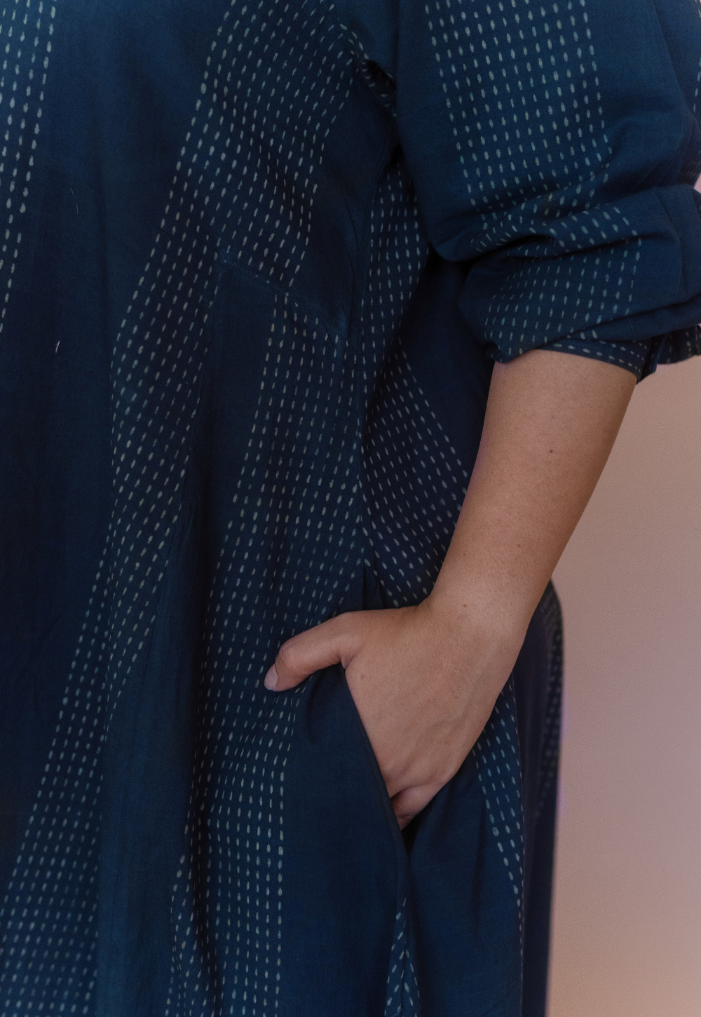 Trusha Dabu Cotton A Line Dress