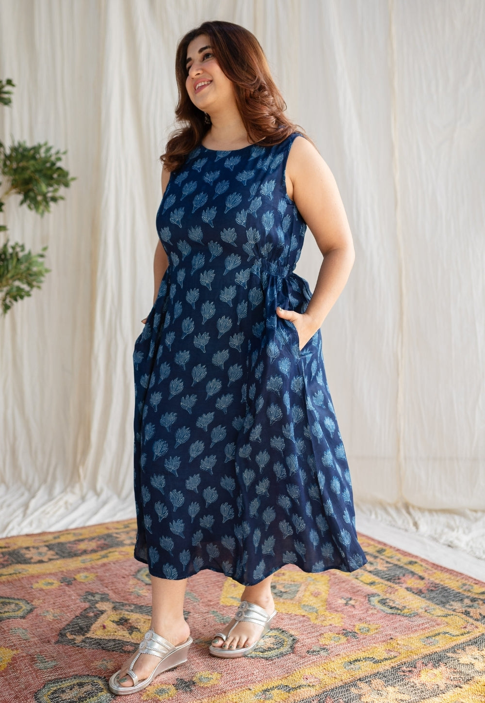 Izma Dabu Modal Silk Dress