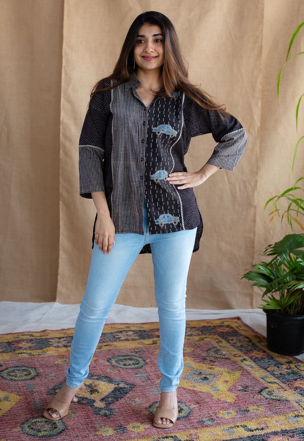 Zainit Ajrakh Cotton Shirt