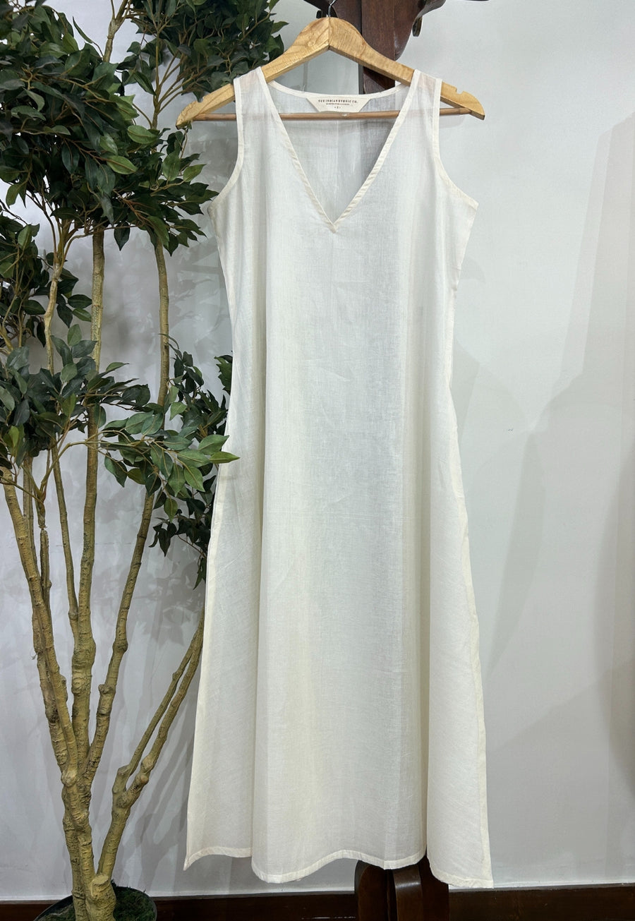 Solid Mul Cotton A Line Slip