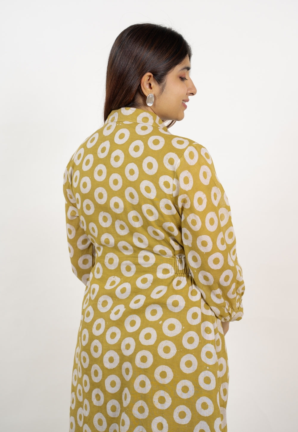 Aniza Green Batik MulMul A Line Dress