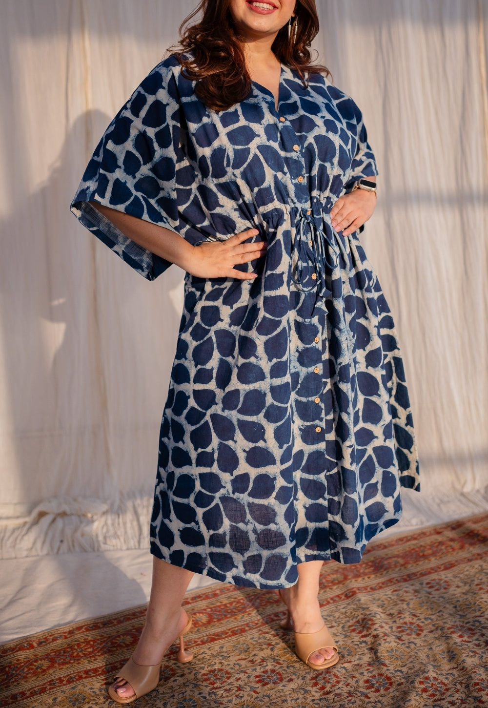Priam Dabu Slub Cotton Dress