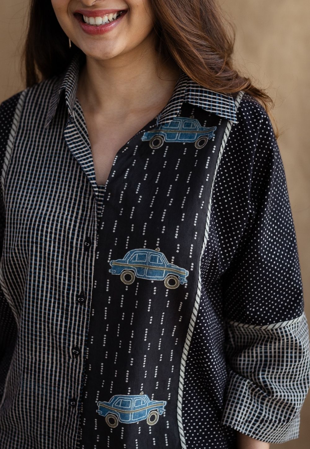 Zainit Ajrakh Cotton Shirt