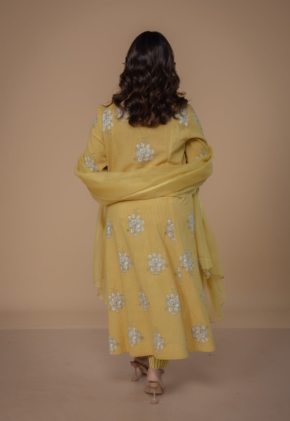 Yellow Solid Kota Doria Cotton Dupatta