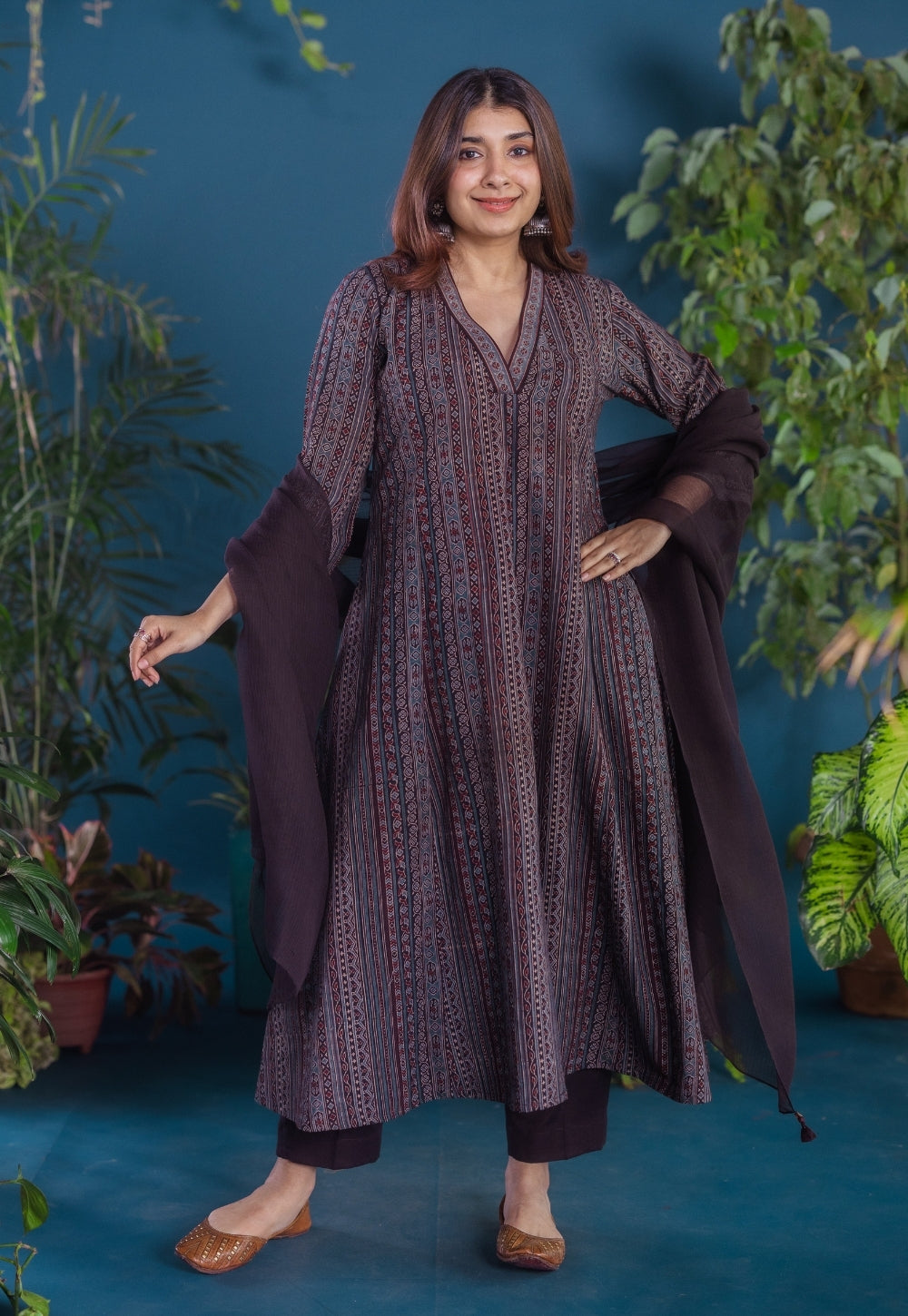 Black Solid Kota Doria Cotton Dupatta