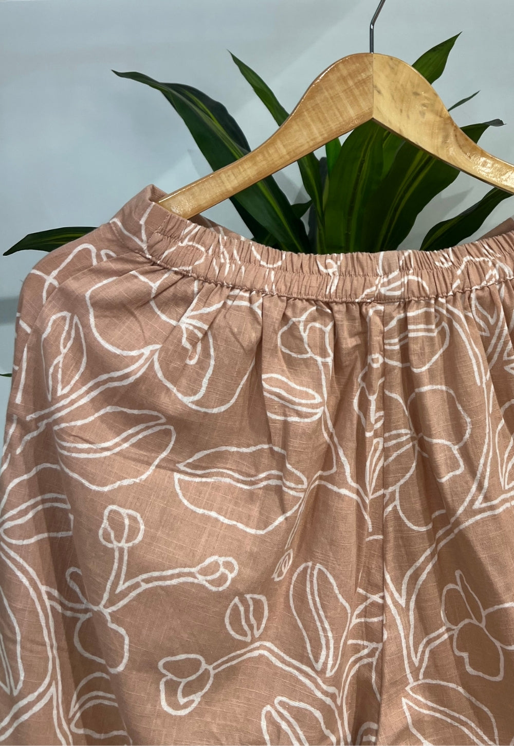 Ayaat Orange Hand Block Print Slub Cotton Anti-Fit Co-Ord Set