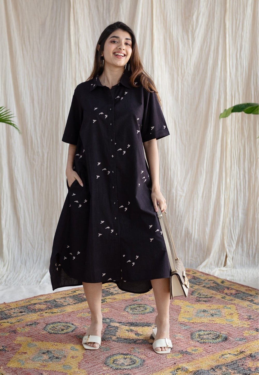 Moonlight Jaipur Ajrakh Cotton Dress