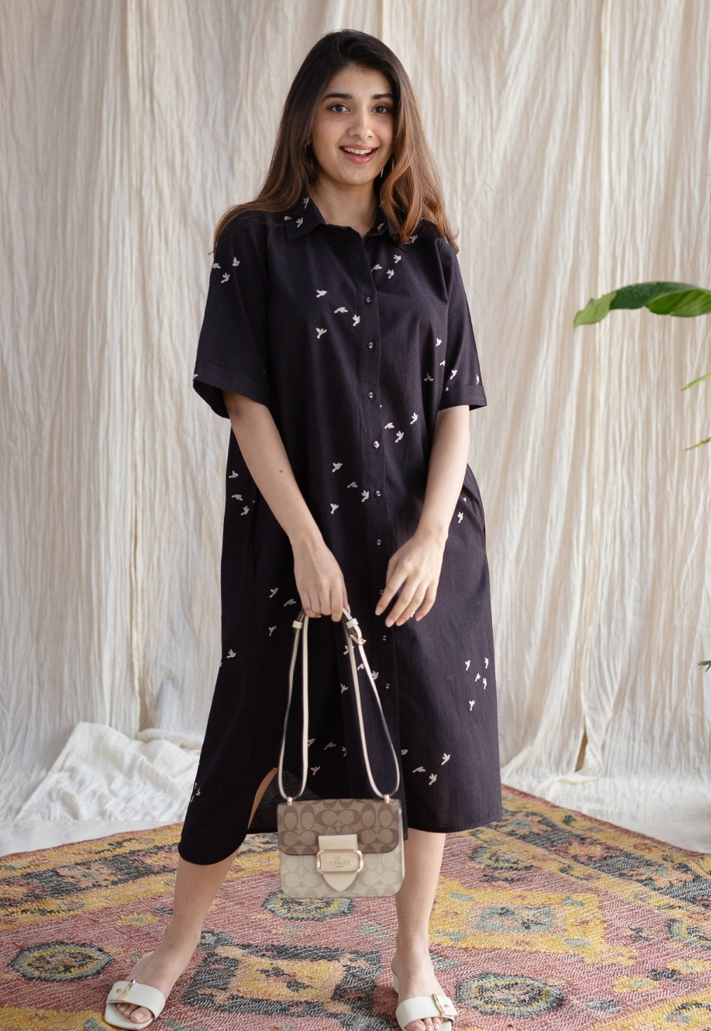 Moonlight Jaipur Ajrakh Cotton Dress