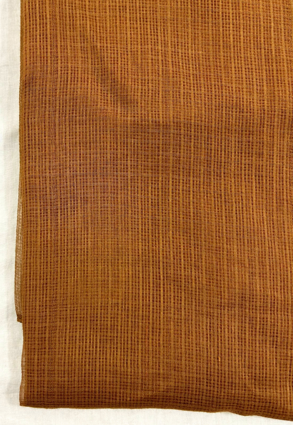 Brown Solid Kota Doria Cotton Dupatta