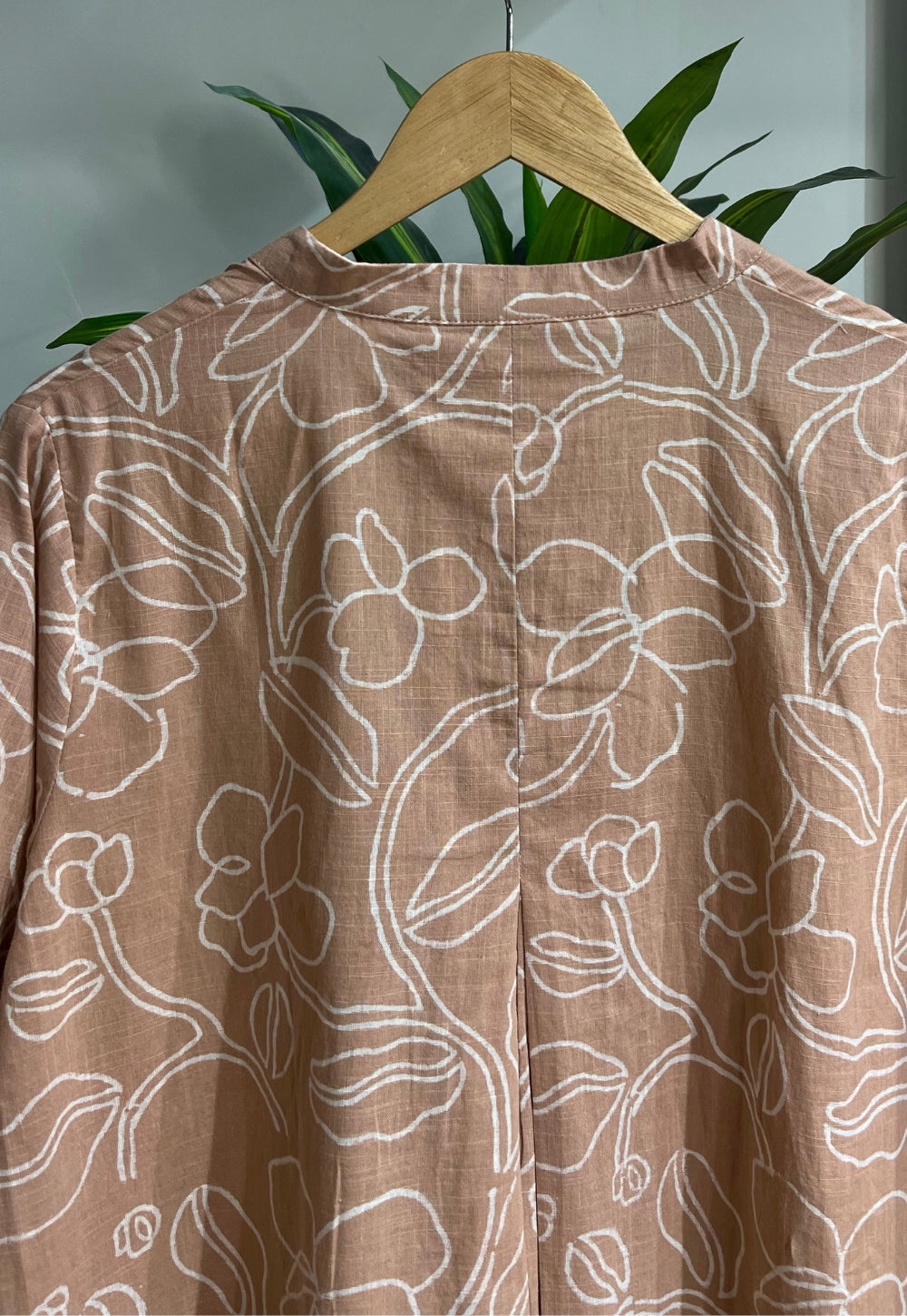 Ayaat Orange Hand Block Print Slub Cotton Anti-Fit Co-Ord Set
