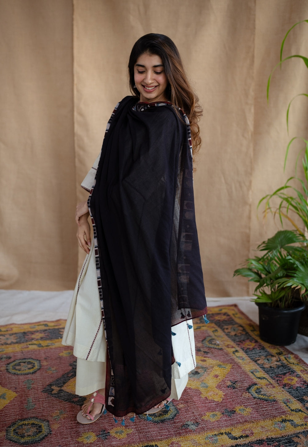Jaipur Jharoka MulMul Cotton Dupatta