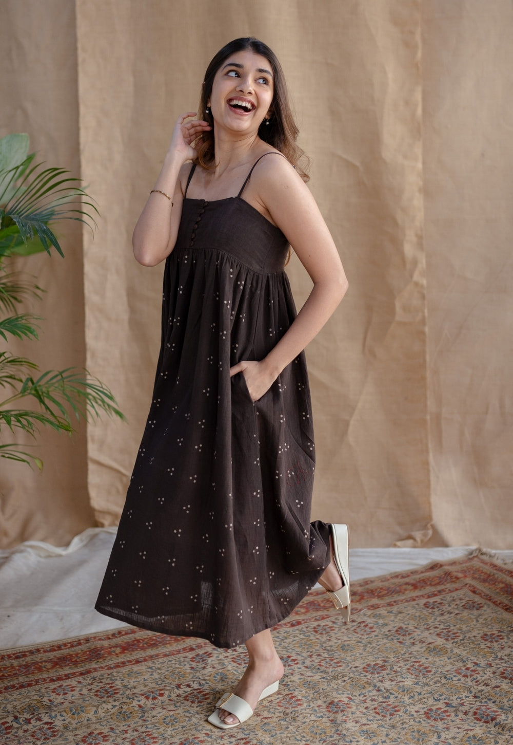 Hannah Dabu Slub Cotton Dress