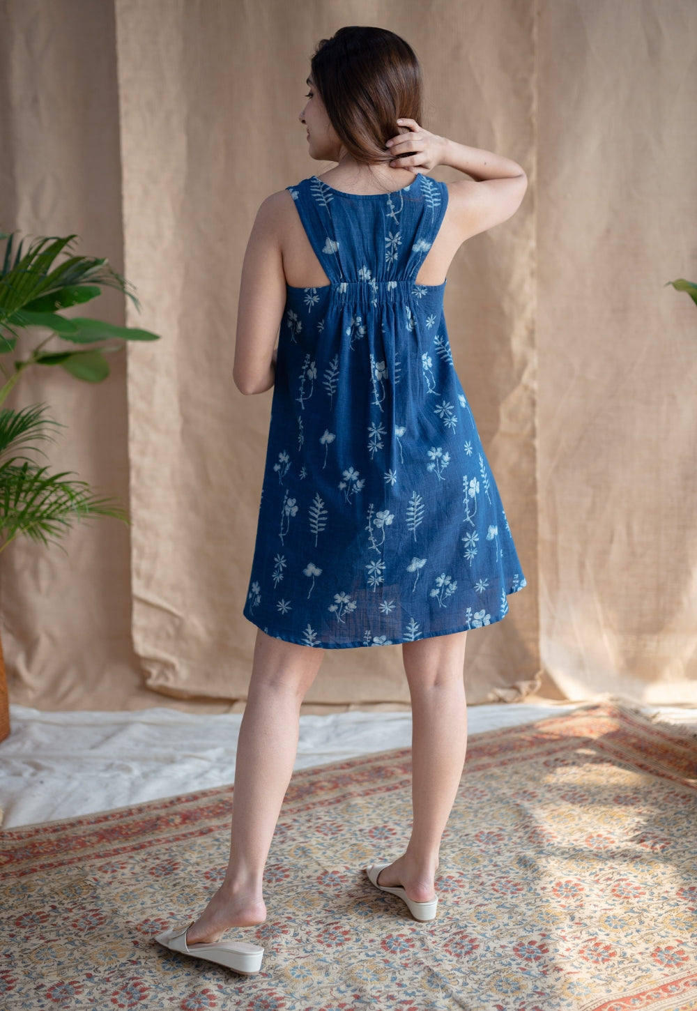 Inam Dabu Slub Cotton Dress