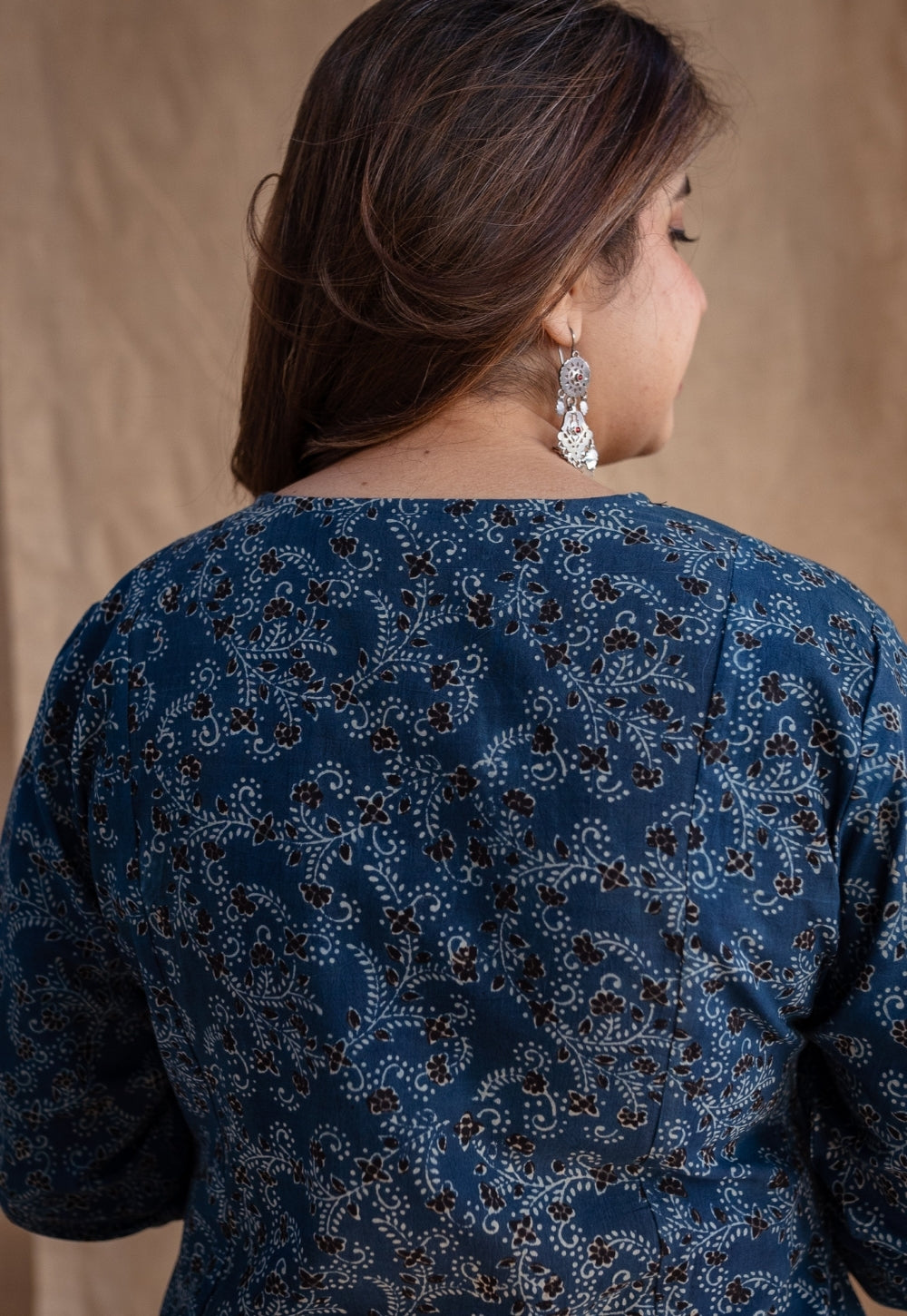 Tisha Ajrakh Cotton Kali Kurta