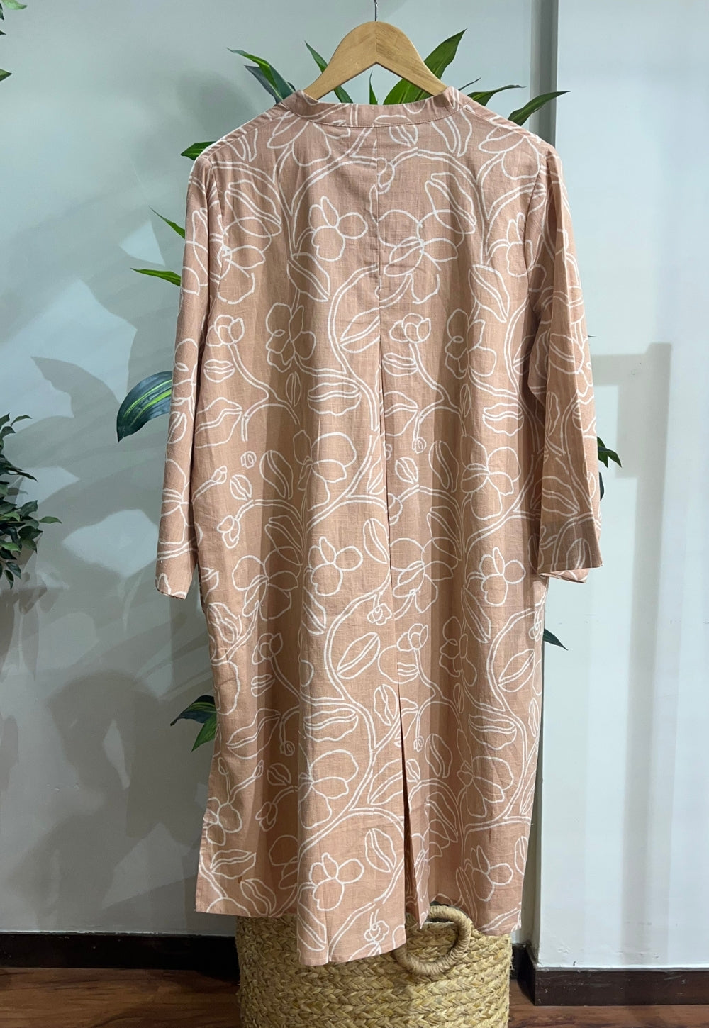 Ayaat Orange Hand Block Print Slub Cotton Anti-Fit Co-Ord Set